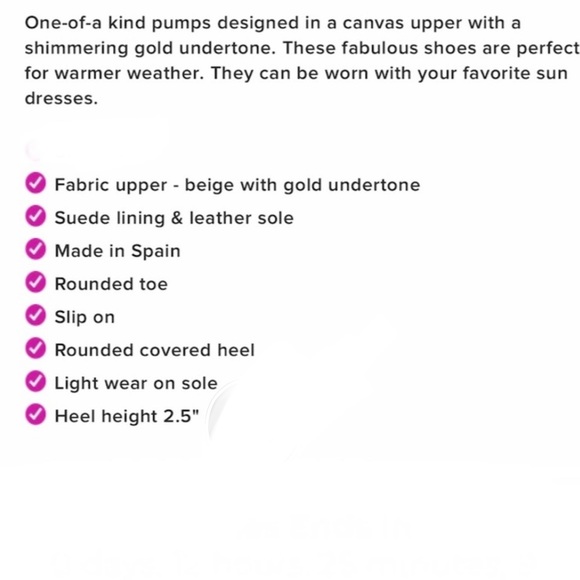 NEW Stuart Weitztman nude beige cream w/metallic sparkle pumps heels size 10 - Picture 4 of 12